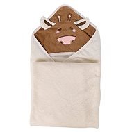 GOLDBABY Baby Towel with Hood, Beige 90×90cm - Children's Bath Towel