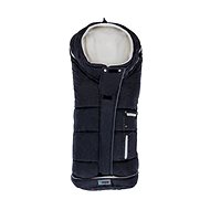 Zopa Siberian Black Thermosack with White Fleece - Stroller Footmuff