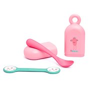 Suavinex On the Go Set Pink - Children's Dining Set
