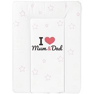 New Baby Soft Changing Mat I love Mum and Dad White 70 × 50cm - Changing Pad