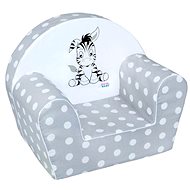 New Baby Dětské křeslo  Zebra šedé - Children's Chair