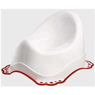 MALTEX potty with anti-slip, white-red - Potty