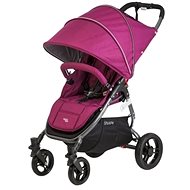 VALCO SNAP 4 TAILOR MADE BLACK, black construction/red wine cover - Baby Buggy