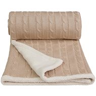 T-tomi Knitted Blanket WINTER Beige - Blanket