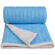 T-tomi Knitted Blanket WINTER Blue - Blanket