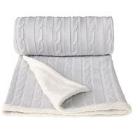T-tomi Knitted Blanket WINTER Grey - Blanket