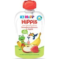 HiPP BIO 100% ovocie Jablko-Banán-Jahoda 100 g - Príkrm