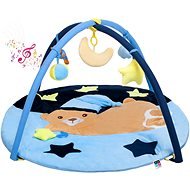 PlayTo Musical Play Mat with PlayTo Melodies Sleeping Blue Teddy Bear - Play Pad