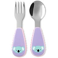 SKIP HOP Zoo Stainless steel spoon and fork Koala 12 m+ - Children's Dining Set