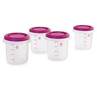 MINILAND with lid Pink 4 pcs - Food Container Set