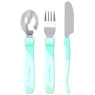 TWISTSHAKE Stainless steel Cutlery - Green - Children's Cutlery