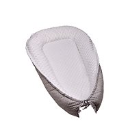 T-tomi Baby Nest MINKY, Grey / Little Dots - Baby Nest