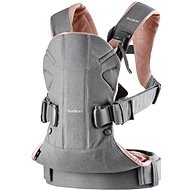 Babybjorn Stretch ONE 2018 Gray / Powder pink cotton - Baby Carrier