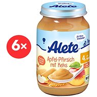 ALETE BIO Side Dish Apples with Peaches and Biscuits 6× 190g - Baby Food