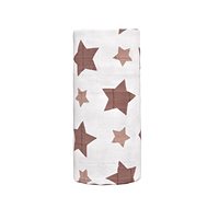 T-tomi BIO Big bamboo towel, beige stars / beige stars - Children's Bath Towel