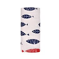 T-tomi BIO Great bamboo bath towel, fish / fish - Children's Bath Towel