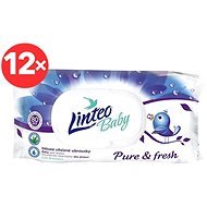 LINTEO BABY PURE AND FRESH Wet Wipes 12×80pcs - Baby Wet Wipes