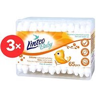LINTEO BABY Cotton Buds in a Box (3 x 65 pcs) - Cotton Swabs 
