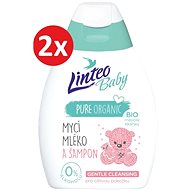 LINTEO BABY Wash and Shampoo with Organic Calendula 2×250ml - Children's Shampoo