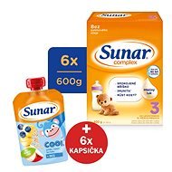 Sunar Complex 3, 6× 600 g + darček - Dojčenské mlieko