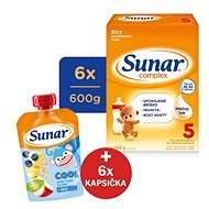 Sunar Complex 5, 6× 600 g + darček - Dojčenské mlieko