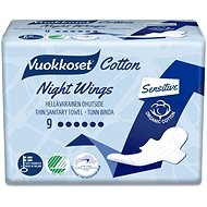 VUOKKOSET Cotton Night Wings 9 ks - Menštruačné vložky