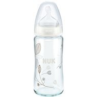 NUK FC+ fľaša sklo 240 ml – sivá - Dojčenská fľaša