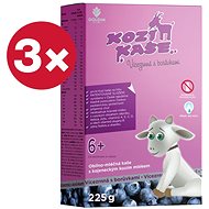 GOLDIM Kozí Multigrain with Blueberries 3 × 225g - Milk Porridge