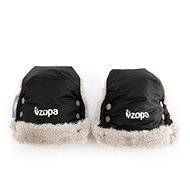 Zopa Fluffy Winter Gloves - Black - Stroller Hand Muff