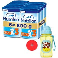 Nutrilon 3 Toddler Formula 12m+ 6× 800g + Skip hop Zoo Bottle with Straw - Baby Formula