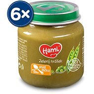 Hami First Spoon Green Peas 6 × 125g - Baby Food