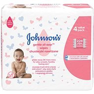 JOHNSON'S BABY Gentle All Over nedves törlőkendők 224 db - Popsitörlő