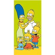 Jerry Fabrics Simpsons family green - Children's Bath Towel