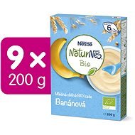 NESTLÉ Naturnes Organic Milk Porridge Banana 9× 200g - Milk Porridge
