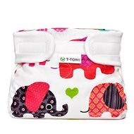 T-tomi Abduction Nappies, Pink Elephants (3-6kg) - Abduction Nappies