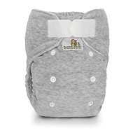 Bamboolik Night Fitted Nappy Duo, Grey - Nappies
