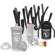 TWISTSHAKE Set of Bottles with a Drip Tray - Grey/Black - Kit