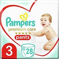 PAMPERS Premium Pants Carry Pack veľkosť 3 (28 ks) - Plienkové nohavičky