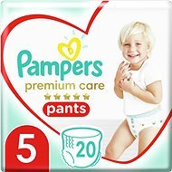 PAMPERS Premium Pants Carry Pack veľkosť 5 (20 ks) - Plienkové nohavičky