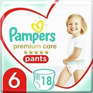 PAMPERS Premium Pants Carry Pack veľkosť 6 (18 ks) - Plienkové nohavičky