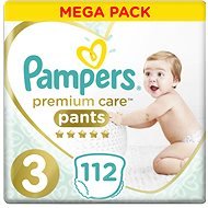 PAMPERS Premium Pants Mega Box veľkosť 3 (112 ks) - Plienkové nohavičky