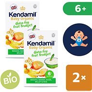 Kendamil Bio/Organic Gluten Free Fruit Porridge 2 × 150g - Dairy-Free Porridge