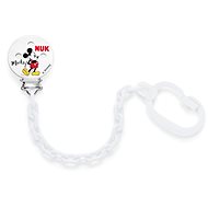 NUK Mickey Mouse Soother Clip - White - Dummy Clip