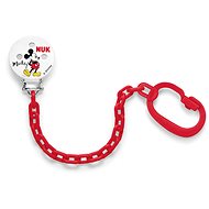 NUK Mickey Mouse Dummy Chain - Red - Dummy Clip