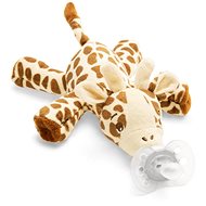 Philips AVENT Plush Toy with Ultrasoft Soother 0m+, Giraffe - Baby Sleeping Toy
