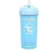 TWISTSHAKE Fľaša so slamkou 360 ml – modrá - Detská fľaša na pitie