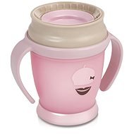 LOVI Cup 360 ° JUNIOR 250 ml with handles RETRO - pink - Baby cup