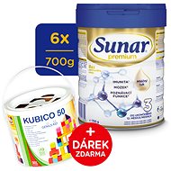 Sunar Premium 3 toddler milk, 6×700 g + gift - Baby Formula