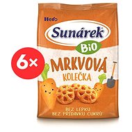 Sunárek Organic carrot puffs 6 × 50 g - Crisps for Kids