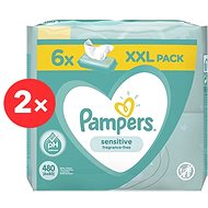 PAMPERS Sensitive XXL 12× 80 Pcs - Wet Wipes